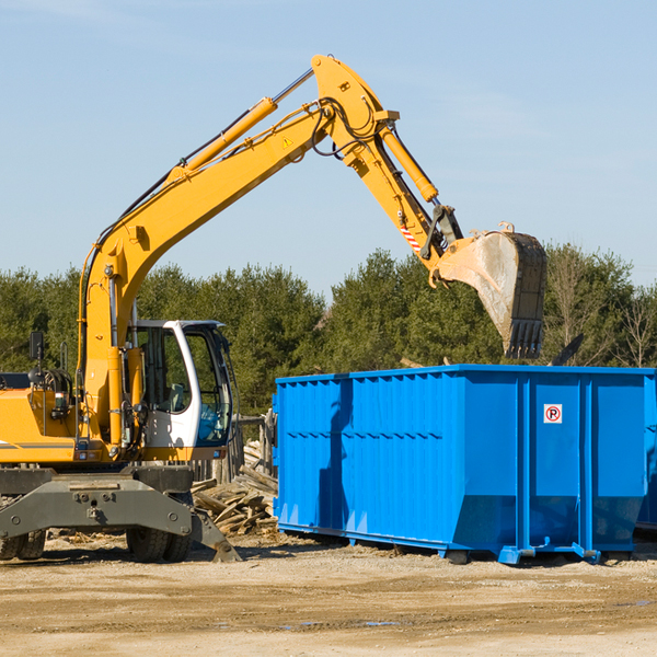 can i rent a residential dumpster for a construction project in Green Valley Farms Texas